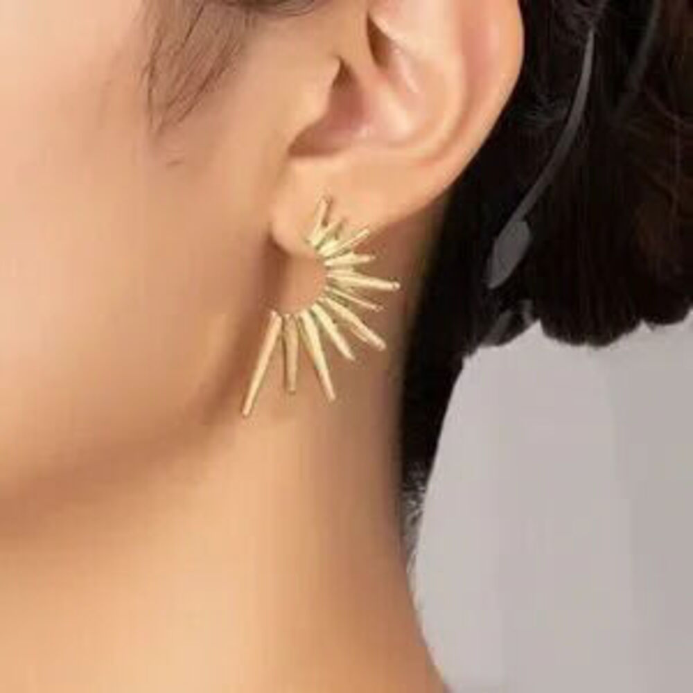 Anthropologie Radiant Gold Earrings Gift Minimalist
